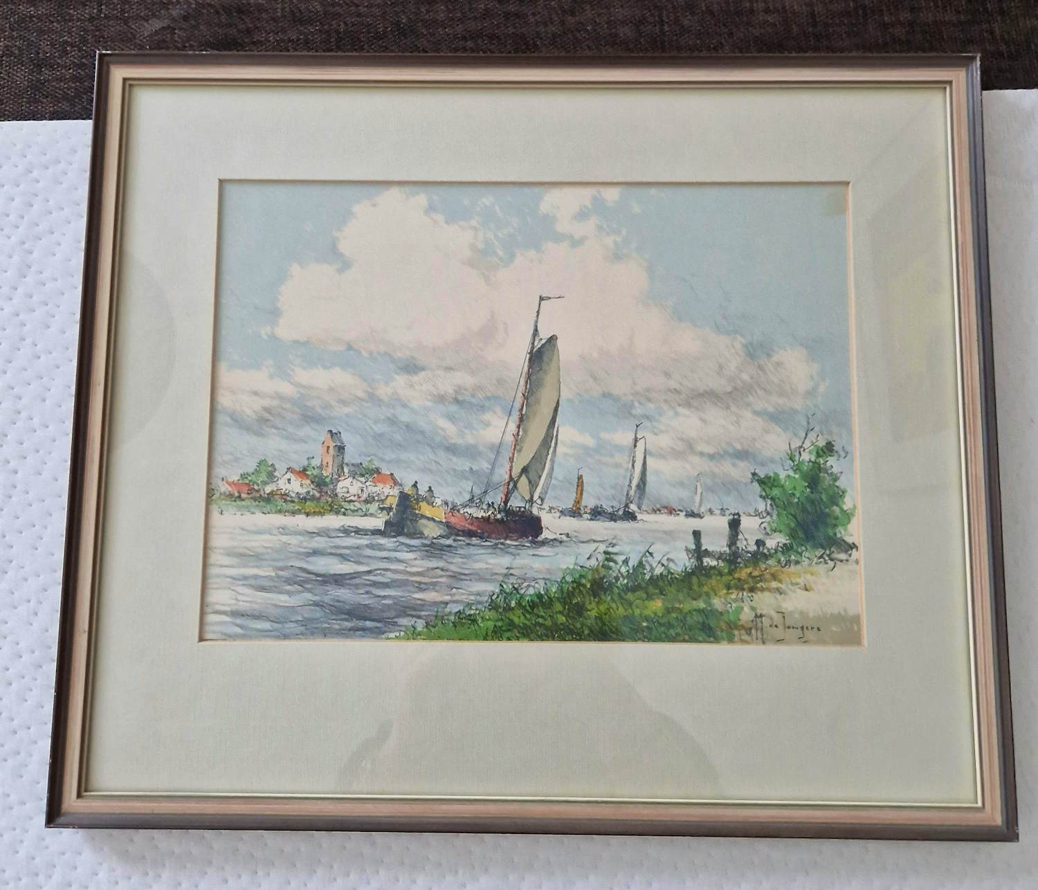 Marius de Jongere - Druk op het water verkocht voor € 75!