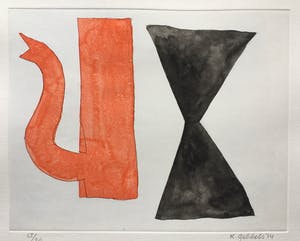 Klaas Gubbels - ets met aquarel ingekleurd ‘Soestdijk’ - 2014 kopen? Bied vanaf 275!