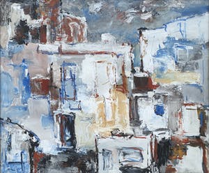 Jelle Hoogstra - Jelle Hoogstra - Abstracte compositie, unica (mooi ingelijst) kopen? Bied vanaf 95!