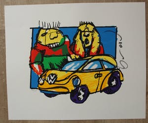 Herman Brood - zeefdruk: Beetle kopen? Bied vanaf 275!