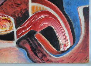 Peter Salentijn - Olieverf op board, ‘Bok’ – 61 x 61 cm kopen? Bied vanaf 1!