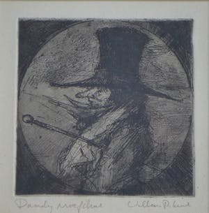 Dirkje Kuik - ets, Dandy, proefdruk kopen? Bied vanaf 95!