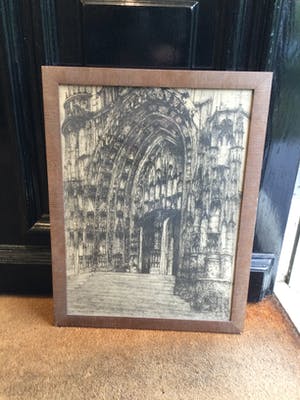 Willem van Leusden - C5135B-5, Zicht op gotische kerk kopen? Bied vanaf 50!