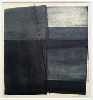 Hans Hartung - Abstracte compositie, litho (mooi ingelijst) verkocht voor € 375!