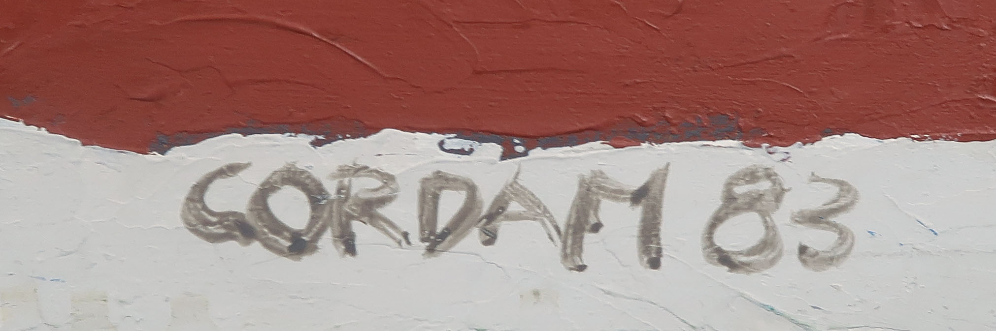 Cor Dam - Acryl op hout, Zonder titel - Ingelijst (Groot en zwaar) kopen? Bied vanaf 80!