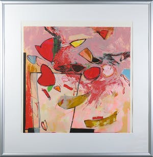 Miriam Slaats - Zeefdruk, Vaasverhaal - Ingelijst kopen? Bied vanaf 1!