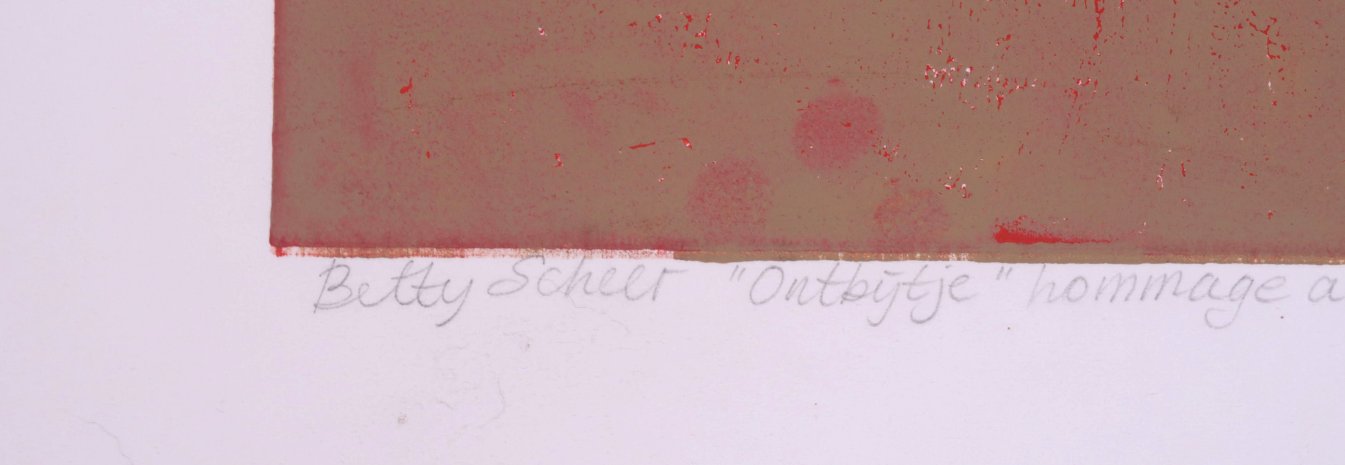 Betty Scheer - Zeefdruk, ''Ontbijtje'' Hommage and P. Czn. Heda kopen? Bied vanaf 35!