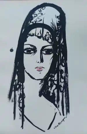 Kees van Dongen - Pochoir 'Espagnole' verkauft für € 530!