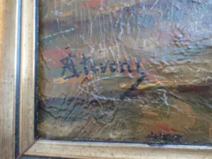 Alfred Stevens - (1823-1906) Zeegezicht Zeilboten kopen? Bied vanaf 250!