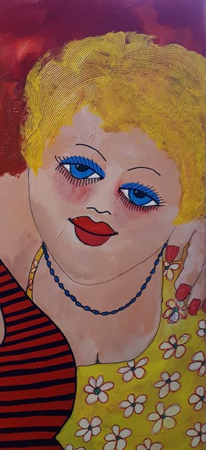 Anke Peddemors - 3 dikke vriendinnen 80x100cm kopen? Bied vanaf 75!