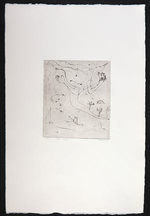 Henk Visch - Ets, De weg.... kopen? Bied vanaf 35!