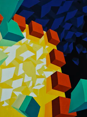 Hans Klaui - Zeefdruk - geometr. abstracte composities "93A & 93B" - zeer kleine oplage (26) kopen? Bied vanaf 33!