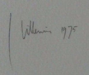 Jaap Hillenius - litho: Zon en maan - 1975 kopen? Bied vanaf 45!