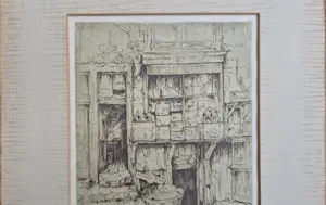 Anton Pieck - Lange Brugsteeg Amsterdam - handgesigneerde ets kopen? Bied vanaf 145!