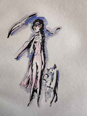 Kees van Dongen - Vrouw met hond - 1925 kopen? Bied vanaf 215!