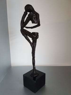 Klaas van den Berg - 1941 - 2018 Brons beeld "Leren is leven" kopen? Bied vanaf 155!