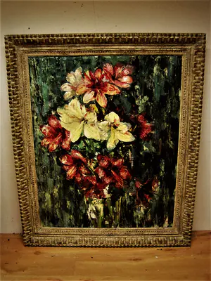 Gonda Wulfse - GROOT omstreeks 1930 geschilderd stilleven- Amsterdamse Joffer - prachtige lijst kopen? Bied vanaf 82!