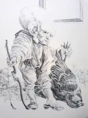 Peter Vos - Dwerg, litho verkocht voor € 1!