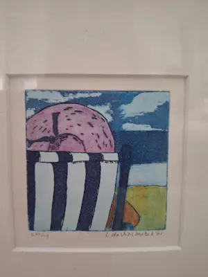 Louise de Vries Lentsch - 'Sitting', ingelijst kopen? Bied vanaf 35!