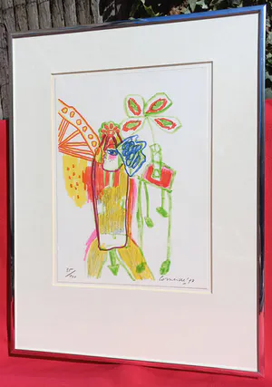 Corneille - Zonder titel, zeefdruk (ingelijst) kopen? Bied vanaf 250!