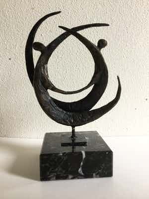 Brons (Onbekend) - Twee figuren verkocht voor € 1!