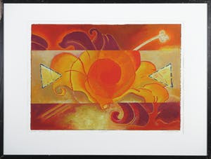 Jan van Delft - Zeefdruk, Lelie I - Ingelijst kopen? Bied vanaf 1!