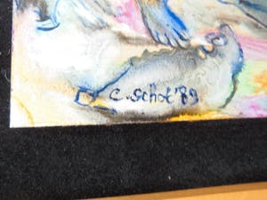 Carla Schot - Olieverfschilderij - Figuren (28+29) kopen? Bied vanaf 35!