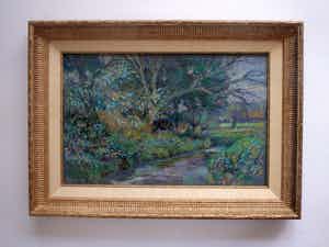 Klaas de Poel - Bosgezicht aan watertje verkocht voor € 75!