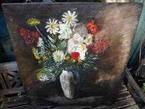 Leo van Waegeningh - Olieverf op doek , Bloemstilleven – Groot – ca. 1940 – Kunstzaal Kleykamp kopen? Bied vanaf 175!