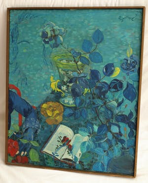 Suzanne Maniet - Naïeve kunst , Olieverf op doek , Un Rêve (“Een droom”) – ingelijst – 1962 kopen? Bied vanaf 100!