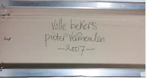 Pieter Vermeulen - Acryl op doek, Volle bekers kopen? Bied vanaf 200!