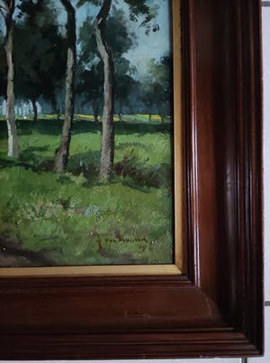 Jan van Vuuren - Koeien bij boerderij tussen bomen kopen? Bied vanaf 700!