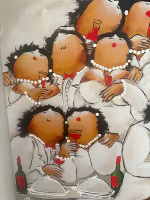 Theo Broeren - Glicée met acryl op doek “Klassiek Concert” kopen? Bied vanaf 145!