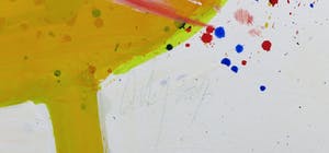 Arty Grimm - Olieverf op doek, Gele Tulp - Ingelijst (Zeer groot) kopen? Bied vanaf 400!