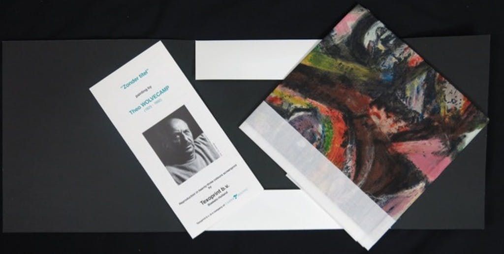 Theo Wolvecamp - Zeefdruk op katoenzijde, Zonder titel kopen? Bied vanaf 35!