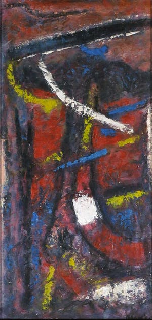 Pieter Haan - Zonder titel, Acryl op paneel kopen? Bied vanaf 50!