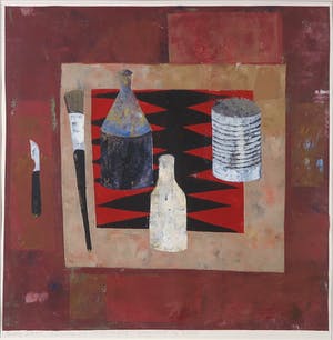 Betty Scheer - Linosnede, Stilleven met conservenblik - Ingelijst kopen? Bied vanaf 1!