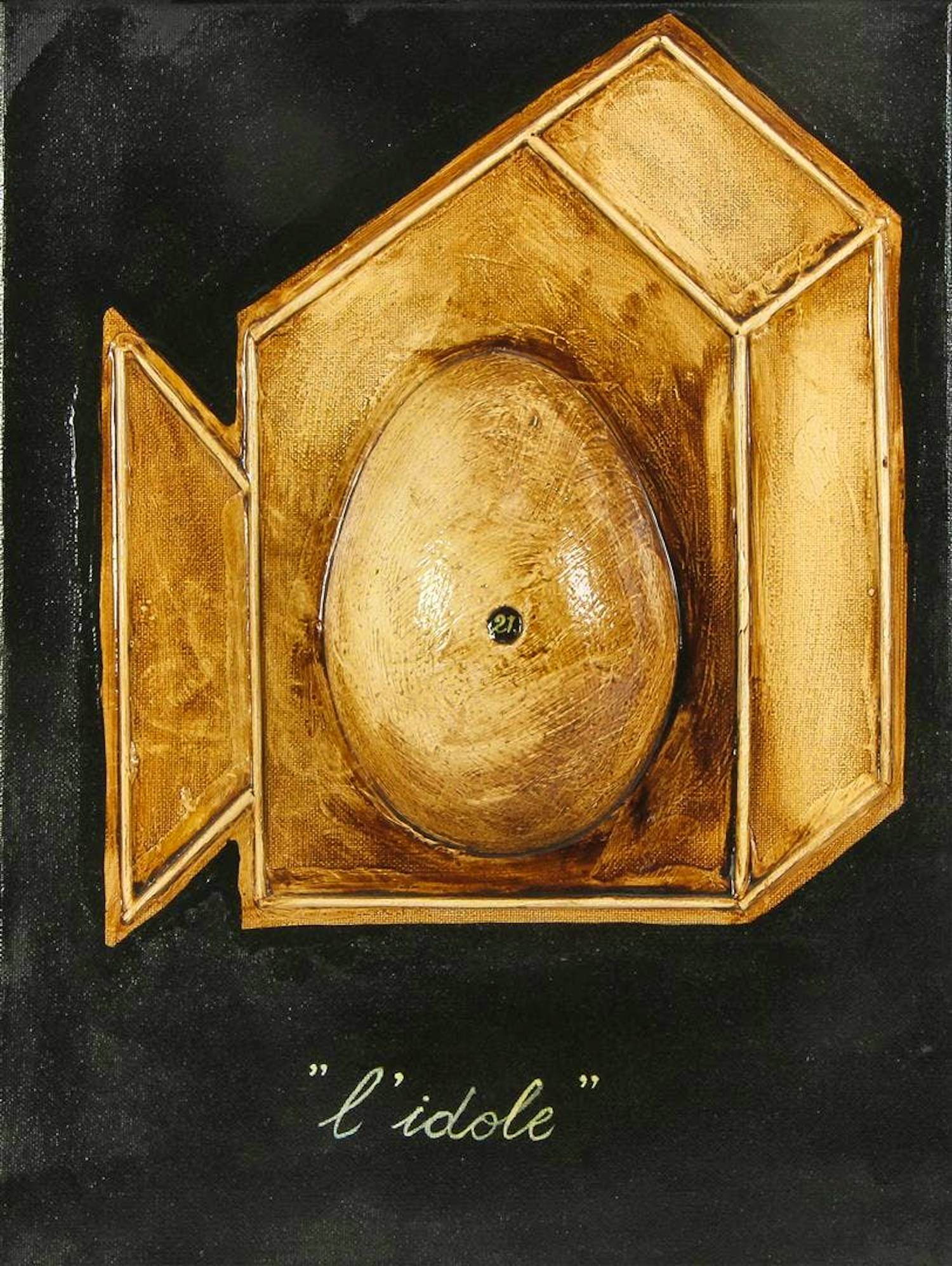 Les Deux Garçons - Gemengde techniek/collage: 'L'idole' - 2004 kopen? Bied vanaf 399!