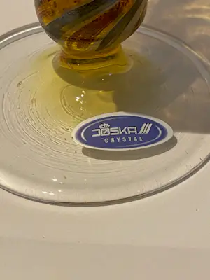 Joska Kristall - Gesigneerd iriserend glas, type genaamd 'Jack in The Pulpit' (bloem)vaasje. kopen? Bied vanaf 75!