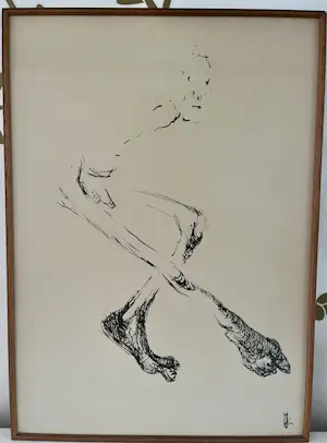 Melle Oldeboerrigter - Naakte man met grote voeten (geen officiële titel) kaufen? Bieten Sie von 50!