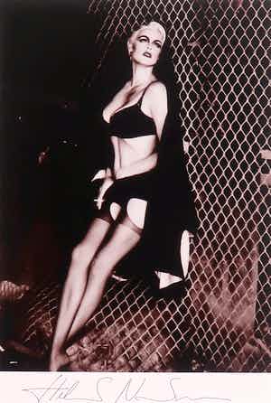 Helmut Newton - Offsetfoto, Brigitte Nielsen ''Côte d'Azur'' verkocht voor € 100!