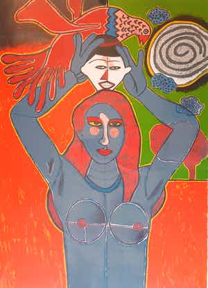 Corneille - zeefdruk 72/120, gesigneerd en '88 verkocht voor € 475!