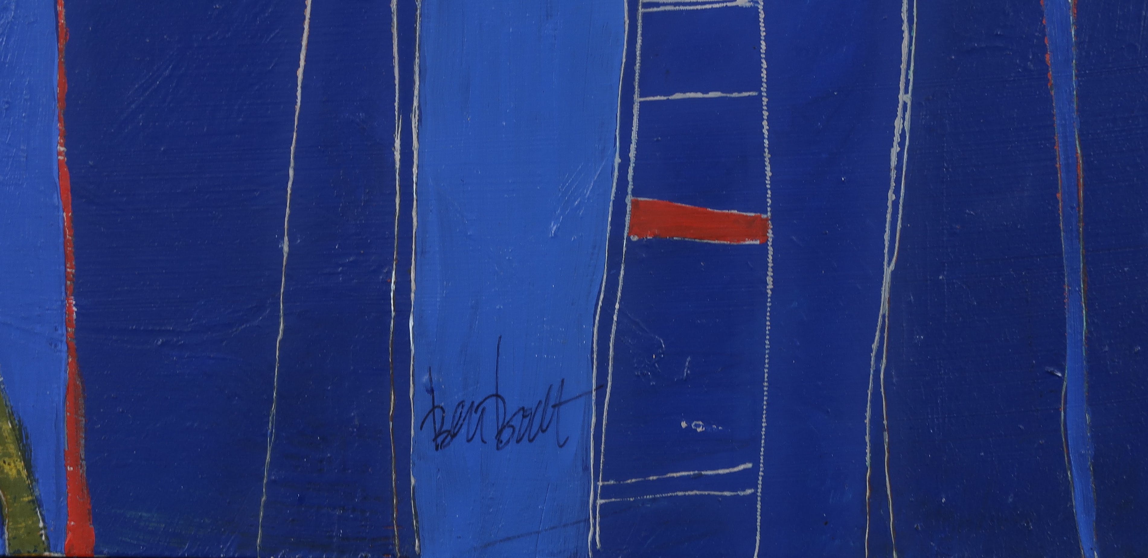 Ben Bodt - Olieverf en collage op paneel, Binnenschap - Ingelijst kopen? Bied vanaf 100!