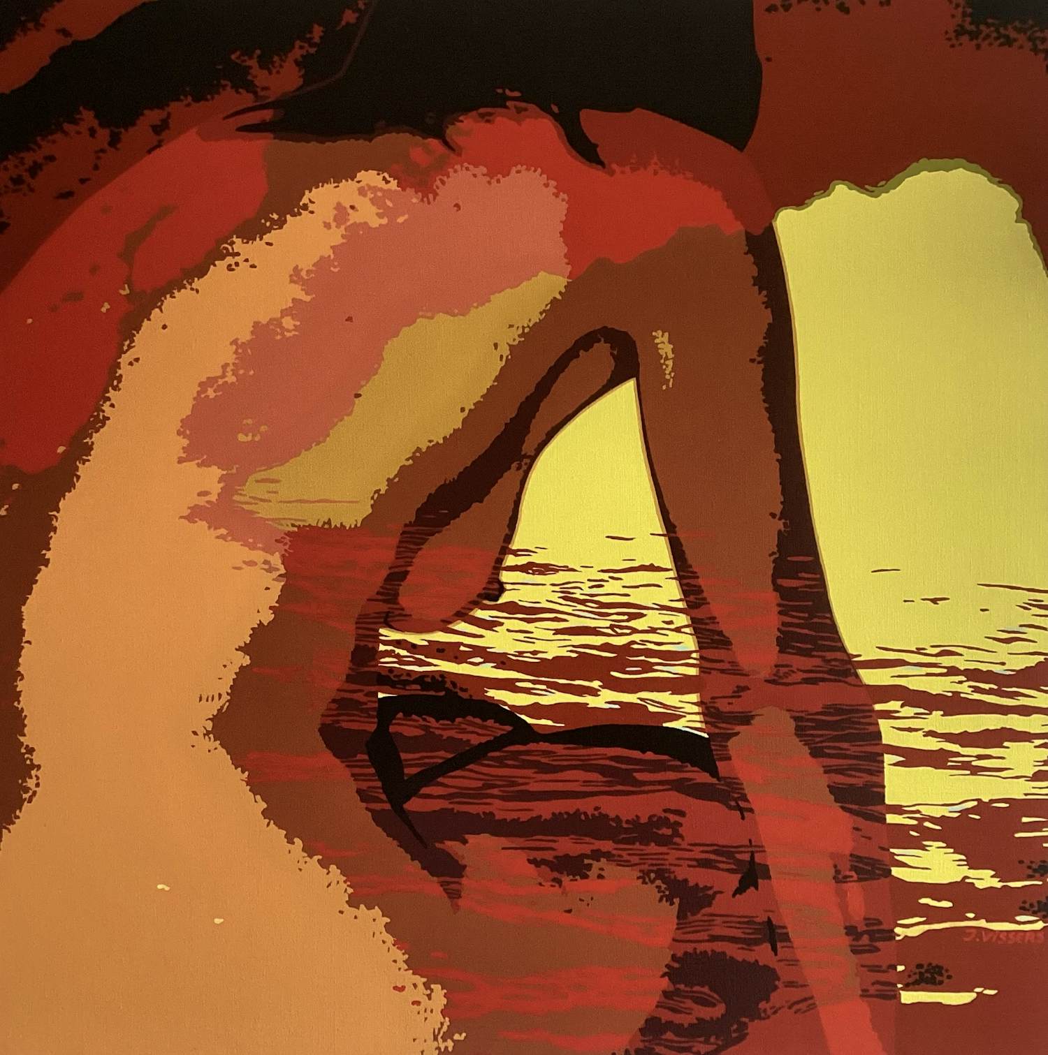 Jack Vissers - Sirene - acryl op canvas kopen? Bied vanaf 250!