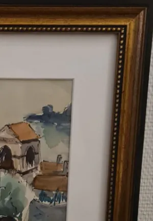 Niet of onleesbaar gesigneerd - Frans Aquarel (20e eeuw) kopen? Bied vanaf 1!