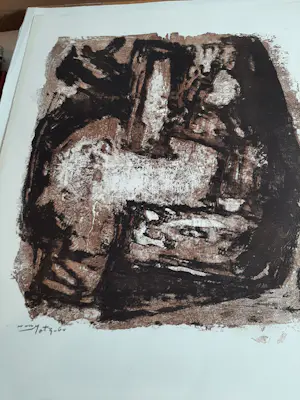 Wim Motz - Litho, Abstract kopen? Bied vanaf 30!