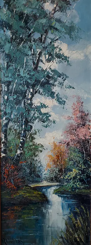 Willem Frederik Reinders - Bosgezicht met riviertje kopen? Bied vanaf 120!