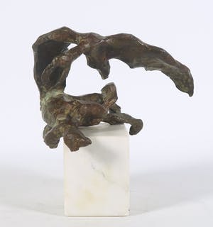 Johan de Zoete - Bronzen beeld, Z.T. Gevecht kopen? Bied vanaf 150!