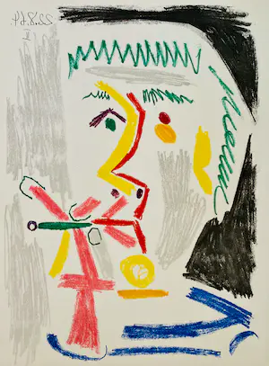 Pablo Picasso - 2 Prenten Met Gemengde Druk-Techniek "Verlag Gerd Hatje Stuttgart" kopen? Bied vanaf 1!