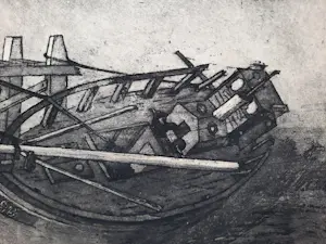 Oscar Verpoorten - ets / aquatint - Scheepssloop Oostende - 25526 kaufen? Bieten Sie von 275!